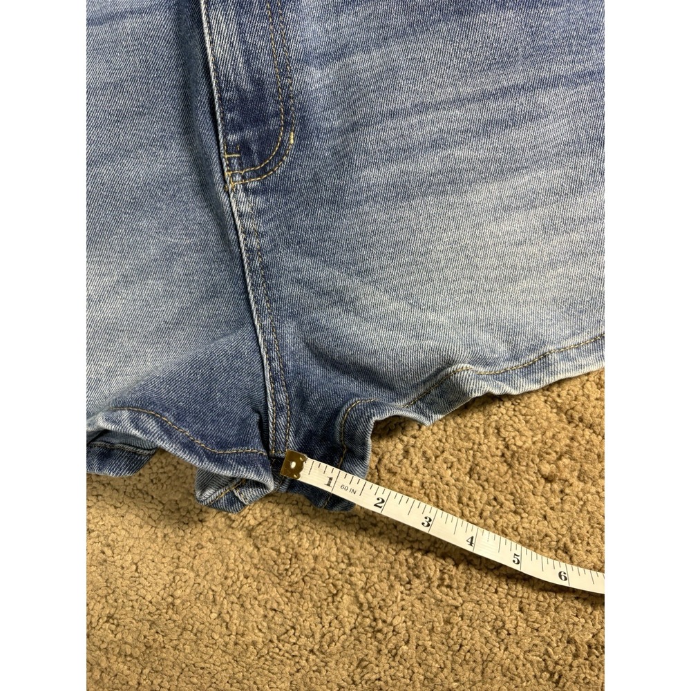 Kendall and Kylie The Drifter High Rise Shorts Women 13/31 Blue Denim - Picture 9 of 11